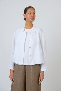 GA715 Linen Jacket White