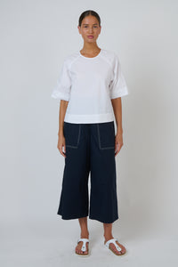 GA721 Poplin Top White