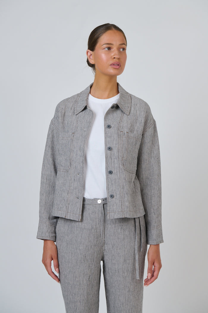 GA732 Linen Jacket Rue