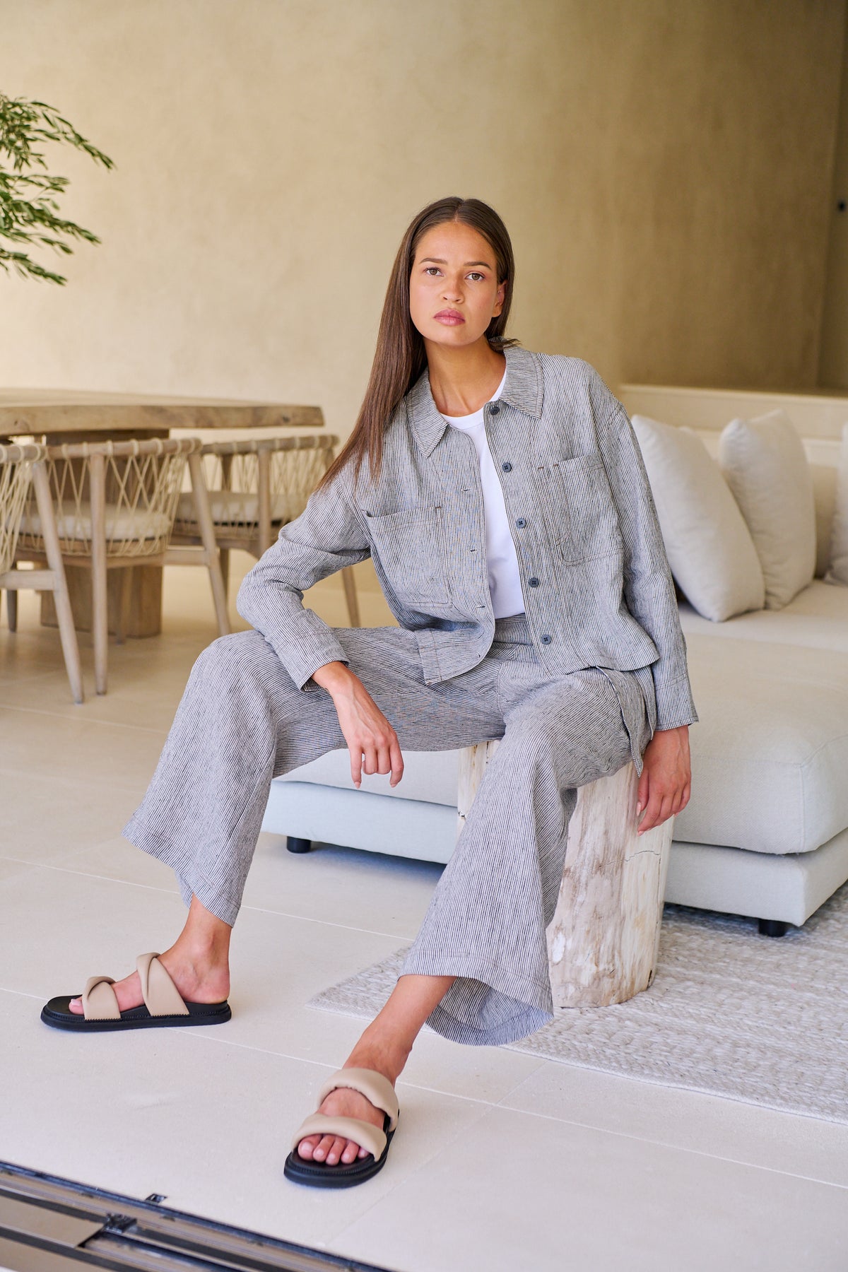 GA567 Linen Pants Rue