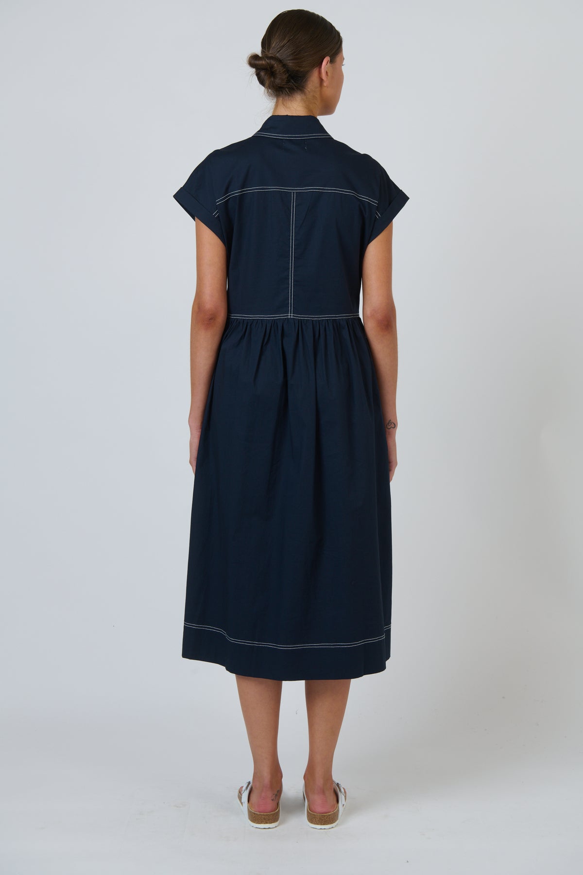 GA738 Poplin Dress Ink