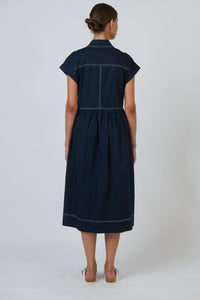 GA738 Poplin Dress Ink