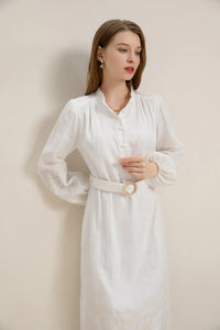 Kierra Linen Dress White