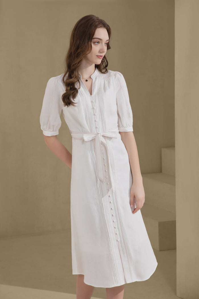 Manhattan Long Dress White