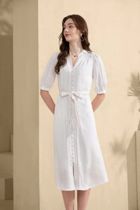 Manhattan Long Dress White