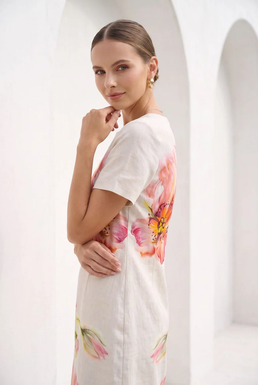 Vivian Long Dress Print