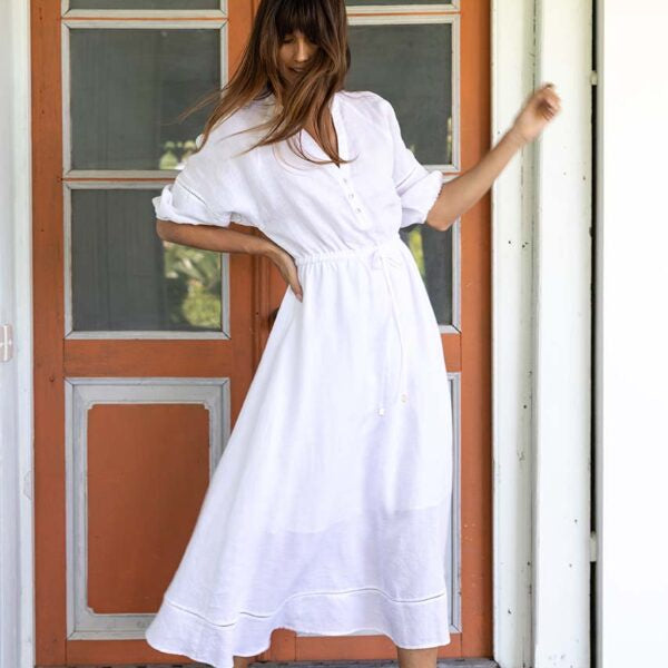 Ambrosia Midi Dress White