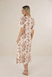 Bohemian Rose Midi Dress