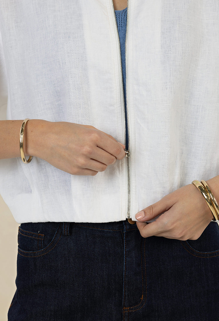 Arden Bomber Jac White
