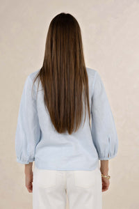 Hazel Blouse Ice Blue