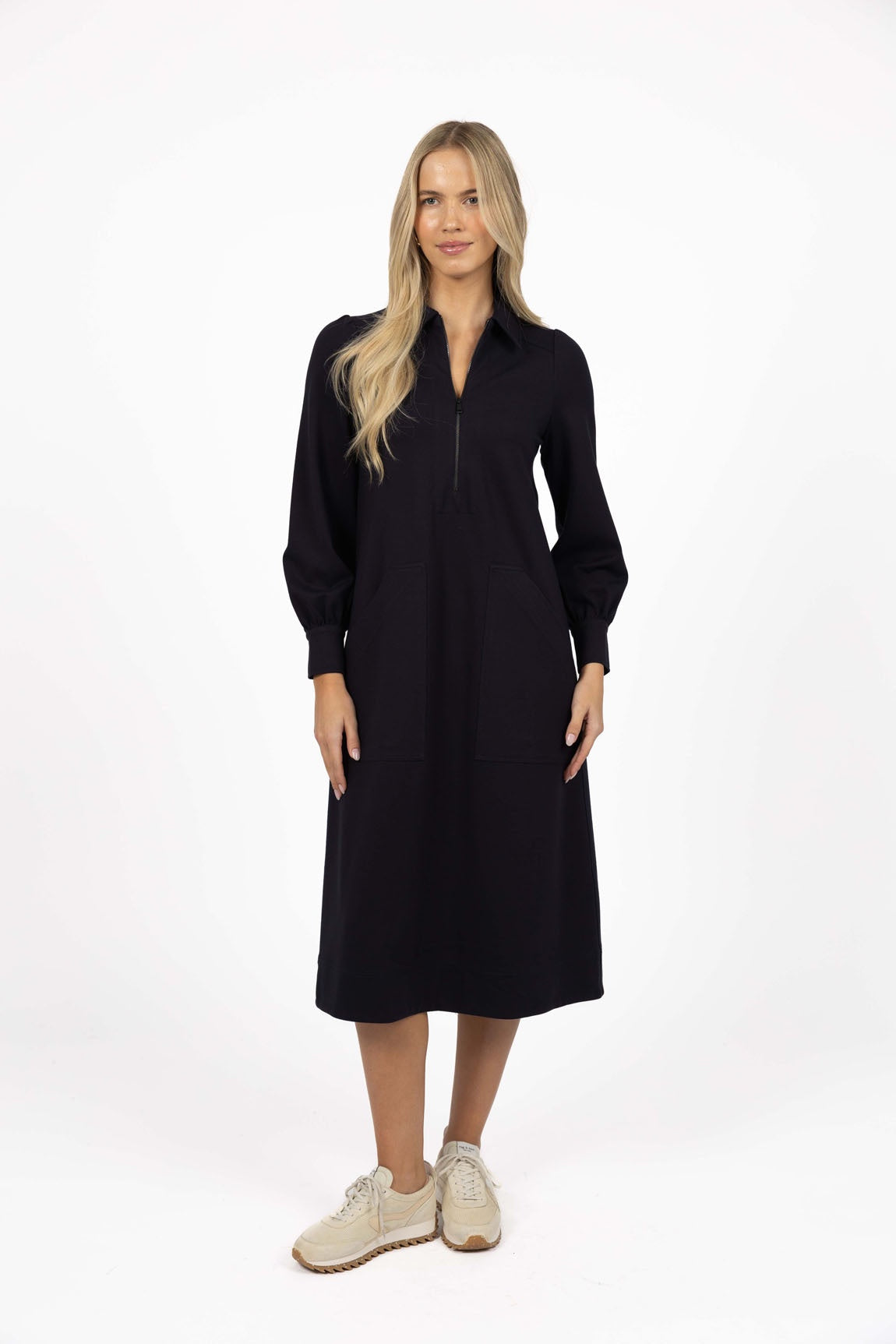 Dune Midi Dress Navy