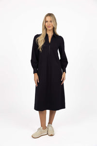 Dune Midi Dress Navy