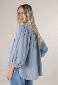 Baroque Blouse Misty Grey