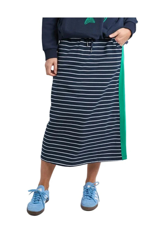 Sloane Skirt Stripe Navy