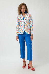 Hermina Off White Floral Jacket