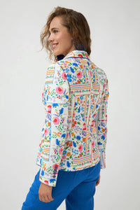 Hermina Off White Floral Jacket