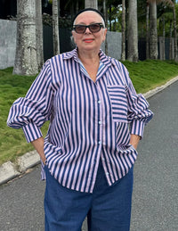 Pink/Navy Shirt OS
