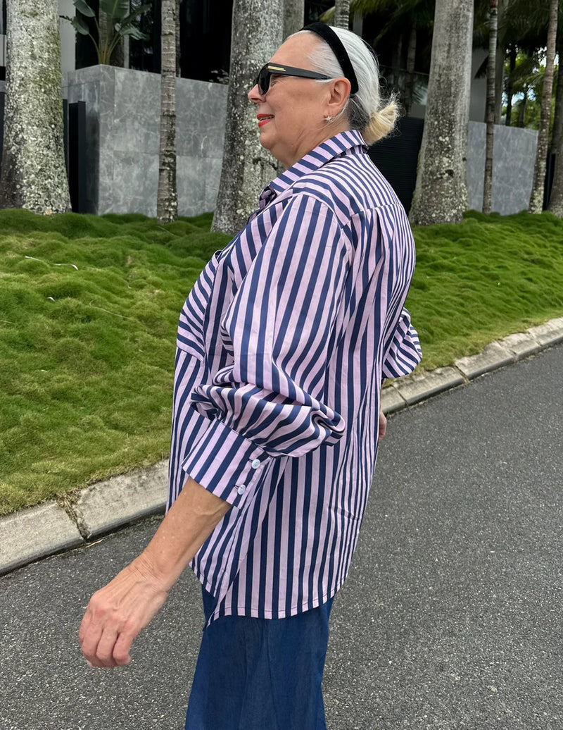 Pink/Navy Shirt OS