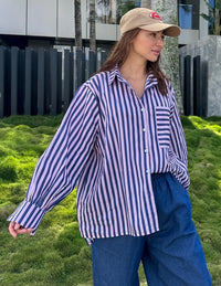 Pink/Navy Shirt OS