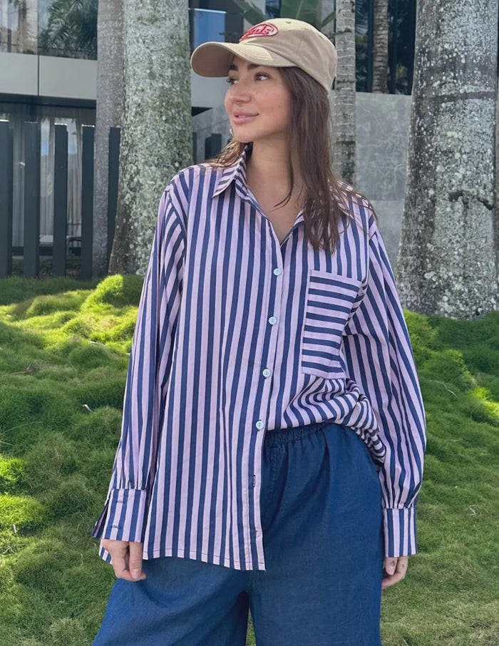 Pink/Navy Shirt OS