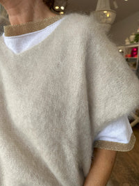 Lurex Knit Top White