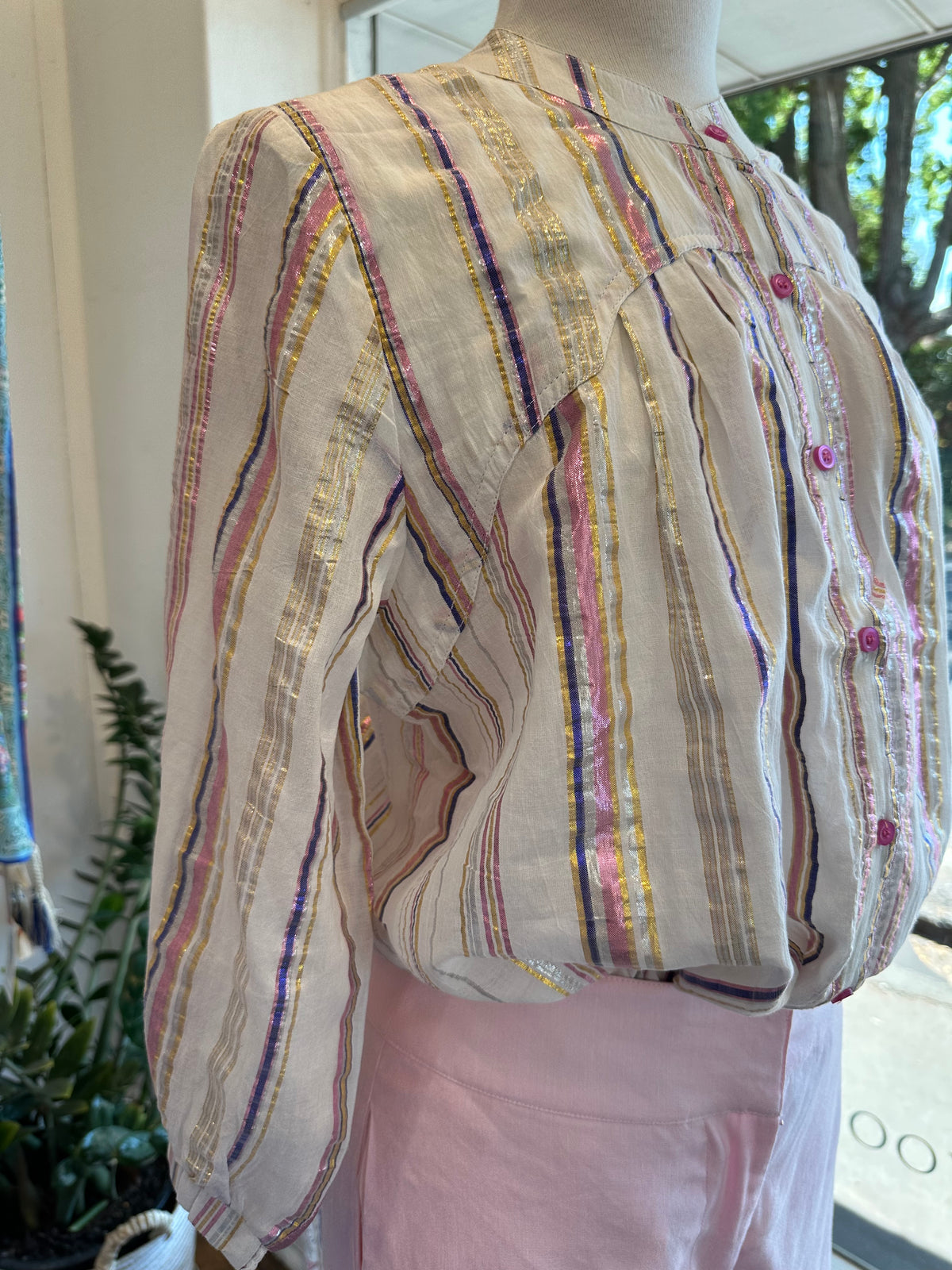 Texas Shirt Lurex White