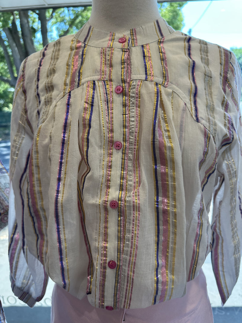 Texas Shirt Lurex White