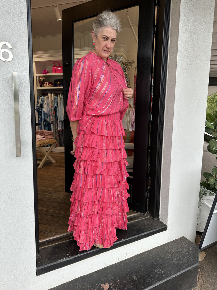 Valentia Skirt Raspberry