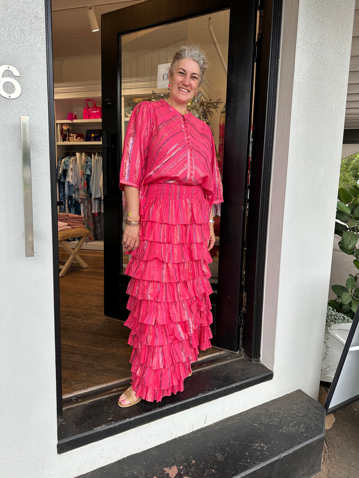 Valentia Skirt Raspberry