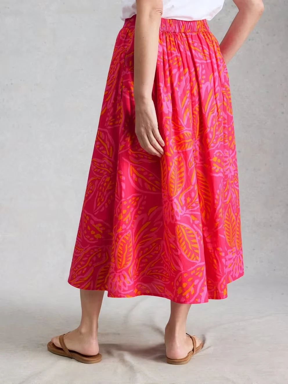 Abigail Midi Skirt Pink