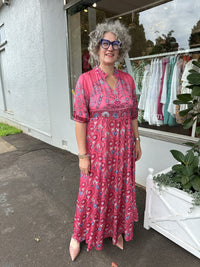 Georgia Maxi Dress Raspberry