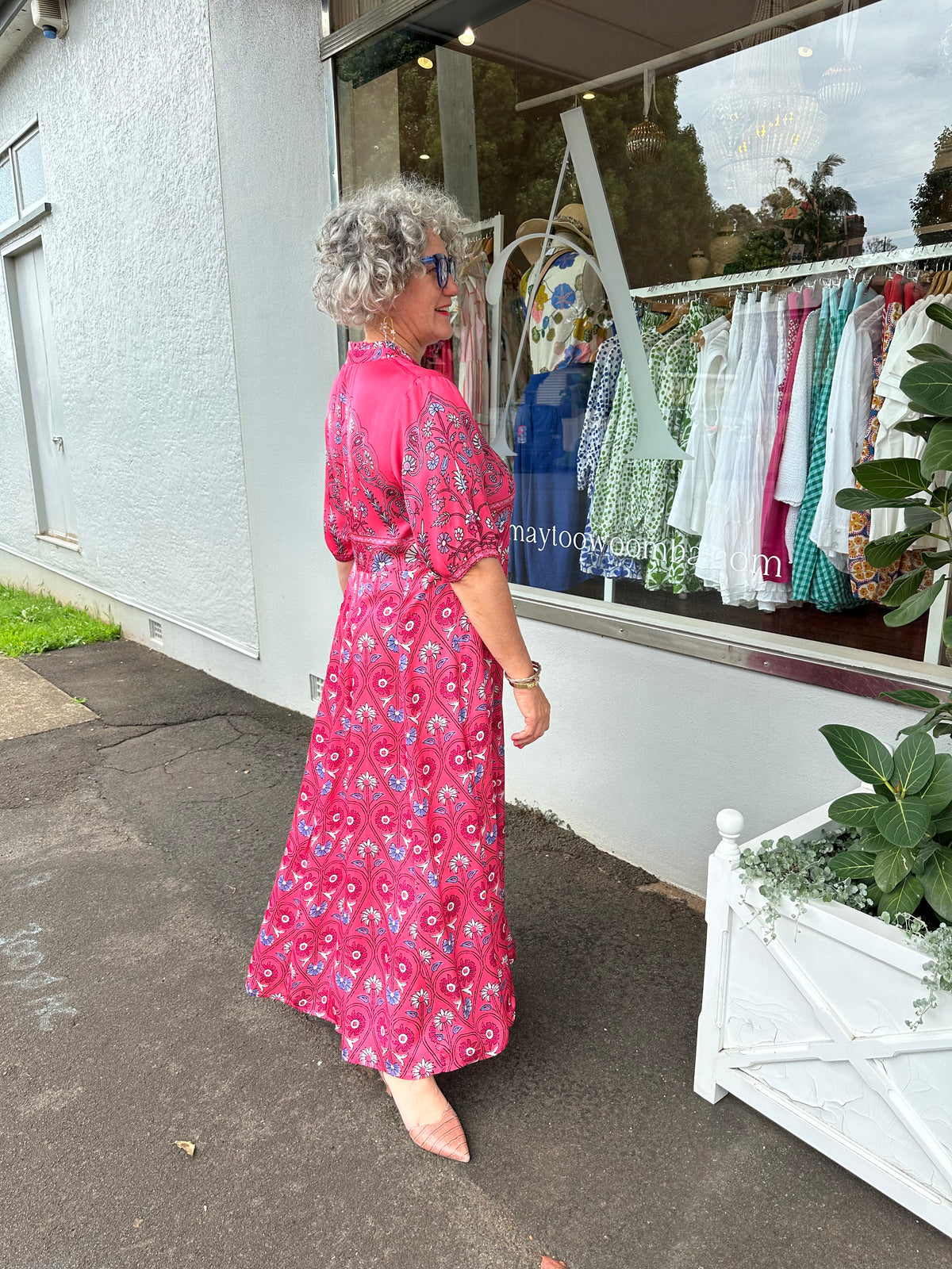 Georgia Maxi Dress Raspberry