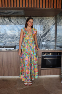 Frankie Dress Bright Garden