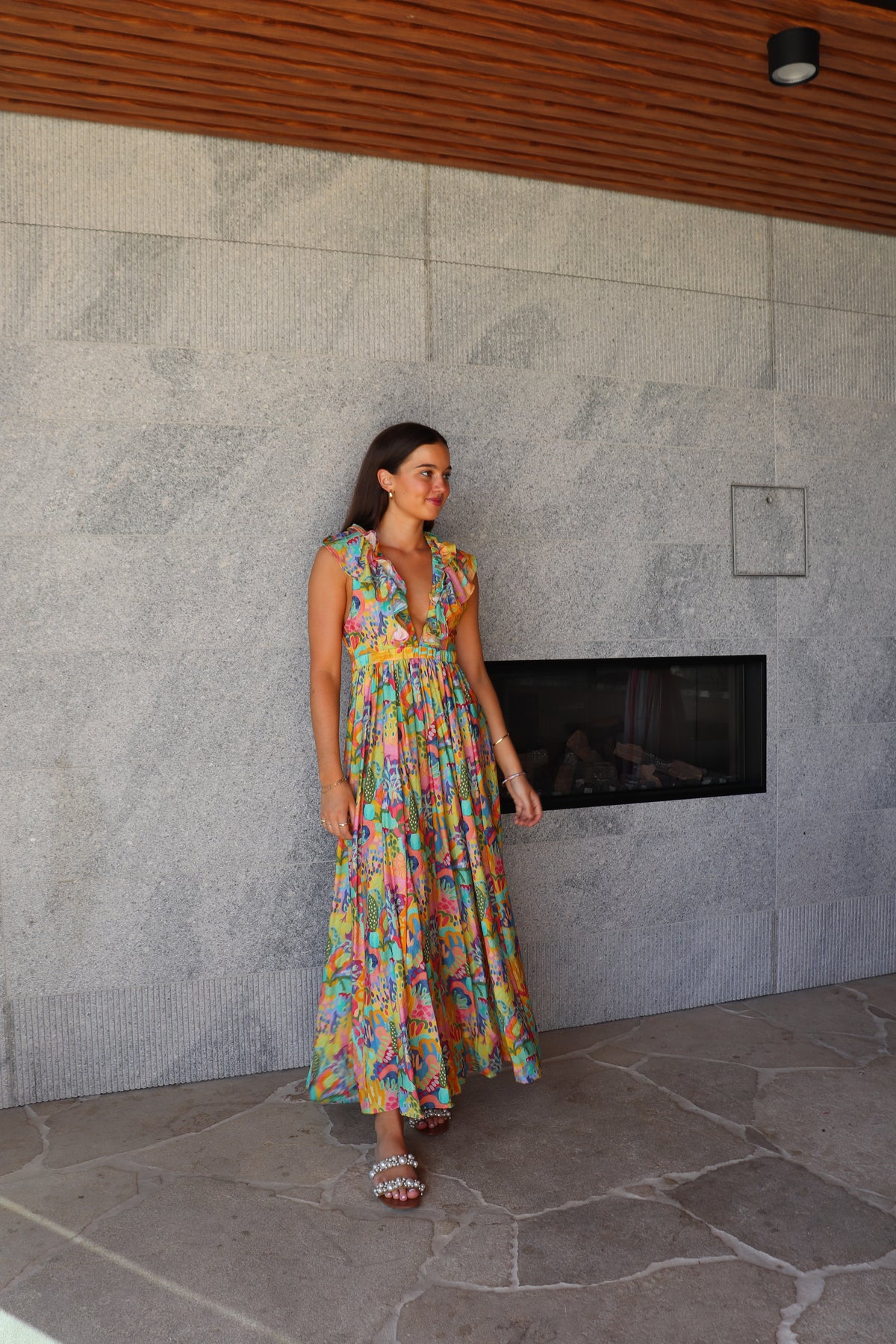 Frankie Dress Bright Garden