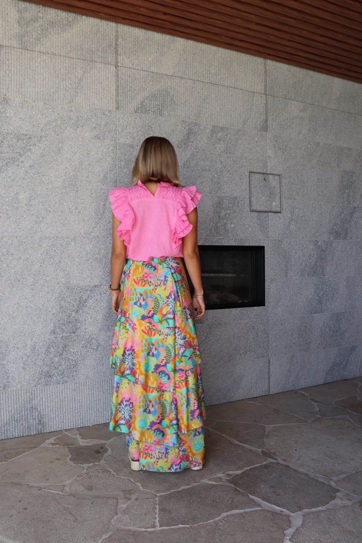 Lotte Frill Skirt Bright Garden