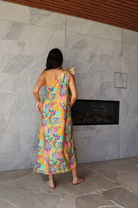 Gia One Shoulder Dress Bright Garden
