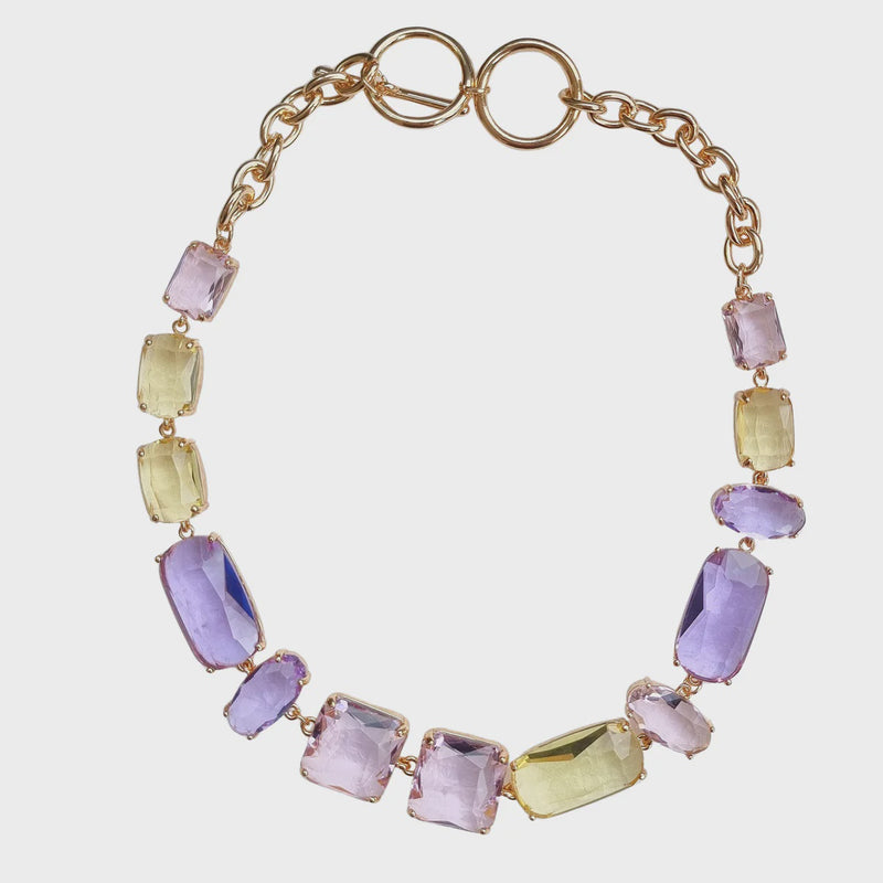 Jewell Necklace Purple