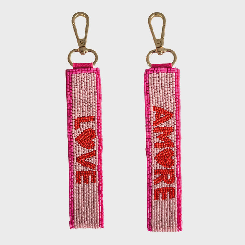 Beaded Keychain Love Amore