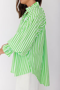 Danill Shirt Lime Stripe