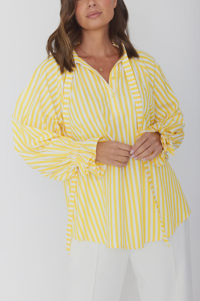 Danill Shirt Yellow Stripe