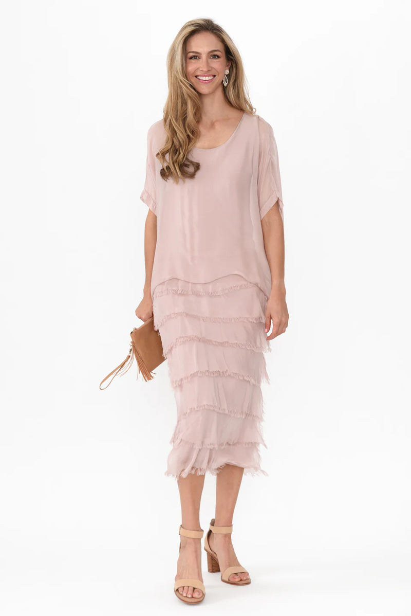 Multi Layers Dress Pink