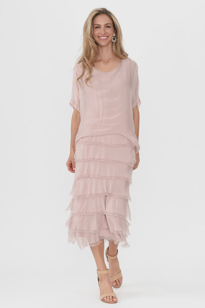 Multi Layers Dress Pink