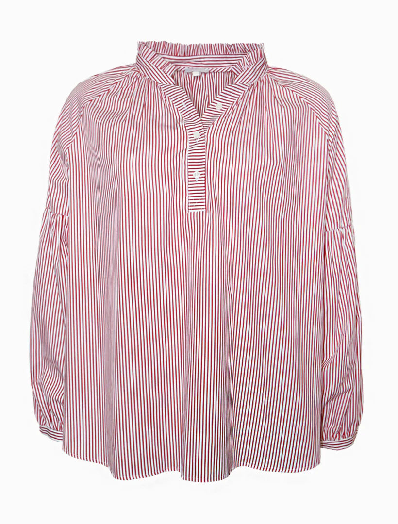 Kell Stripe Shirt Red O/S