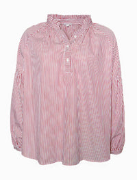 Kell Stripe Shirt Red O/S