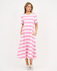 Jersey Candy Stripe Dress