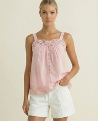 Lido Lace Top Pink