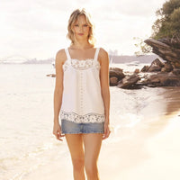 Lido Lace Top Summer White