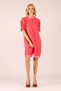 July Linen Midi Dress