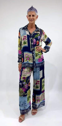 Navy Patchwork Shirt