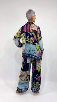 Navy Patchwork Shirt